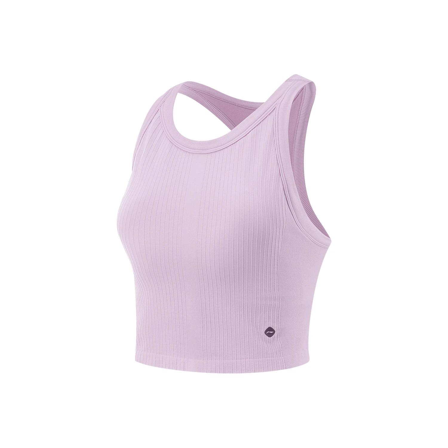 Li-ning – gilet d'entraînement sans manches à col rond pour femmes, 89.5% Nylon 10.5% élasthanne, do