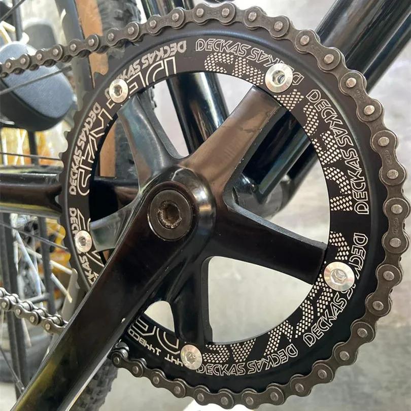 Deckas 144BCD engrenage fixe fixie anneau de chaîne rond vélo de piste 44T-58T dent 144 bcd roue d'e