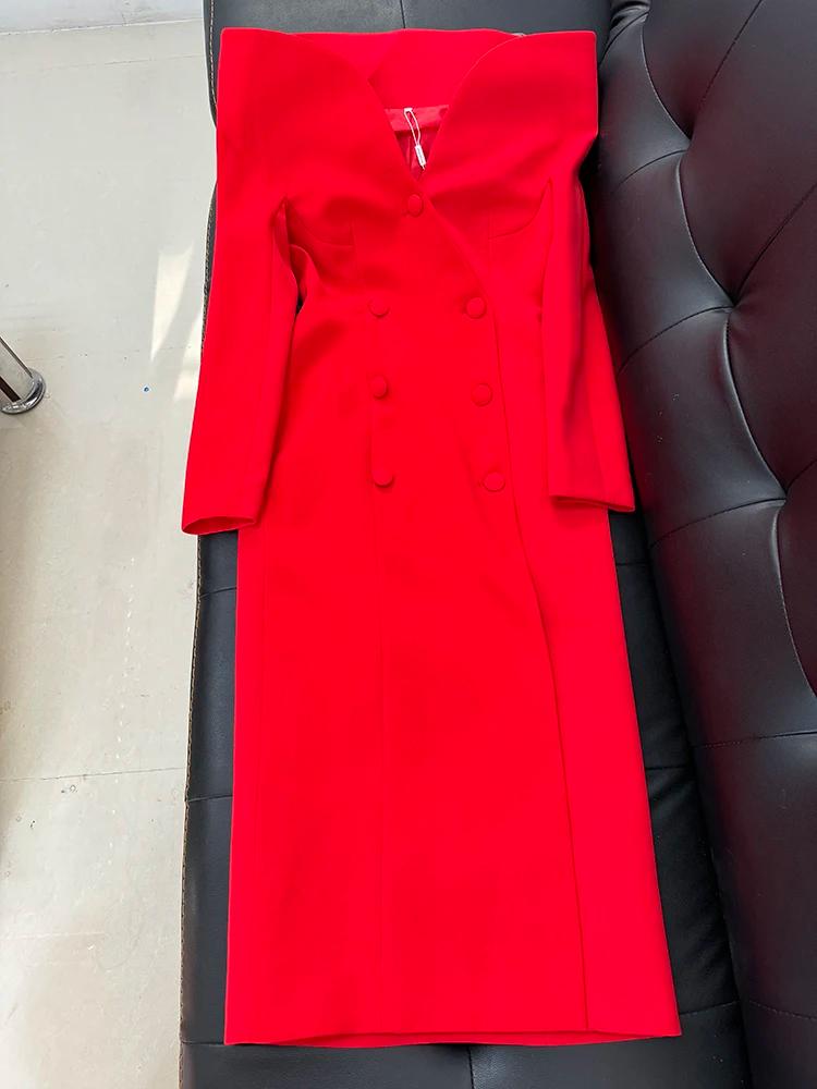 HIGH STREET Nouvelle Collection 2026 Manteau Long Trench à Col Montant pour Femme, Modèle Designer