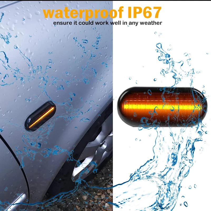 Marqueur latéral LED dynamique et fluide, clignotant, pour VW Transporter T5 Polo Golf 3 4 Passat B5