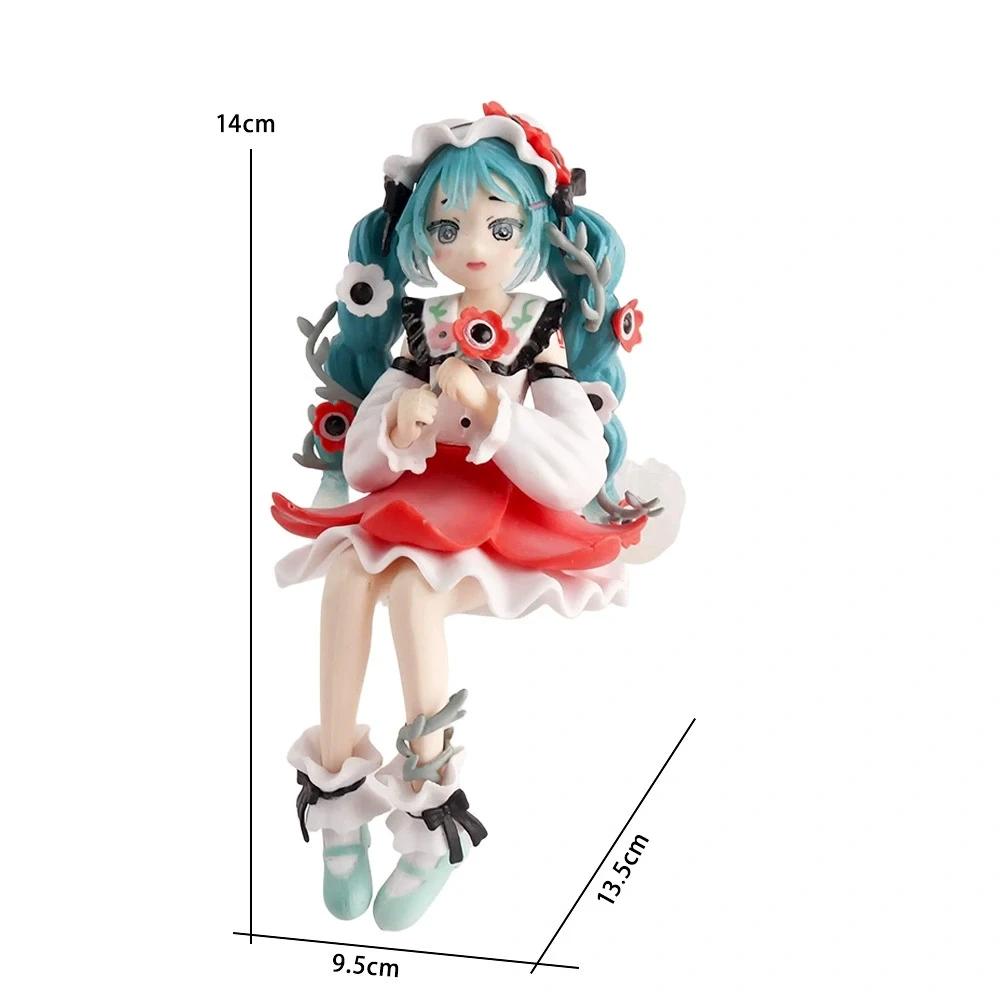 Figurine d'anime robe de mariée figurines d'action Kawaii maillot de bain Vocaloid PVC modèle à coll