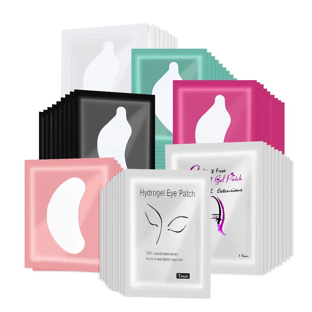 50 paires de patchs d'extension de cils patchs Hydrogel tampon de Gel maquillage outils de levage de