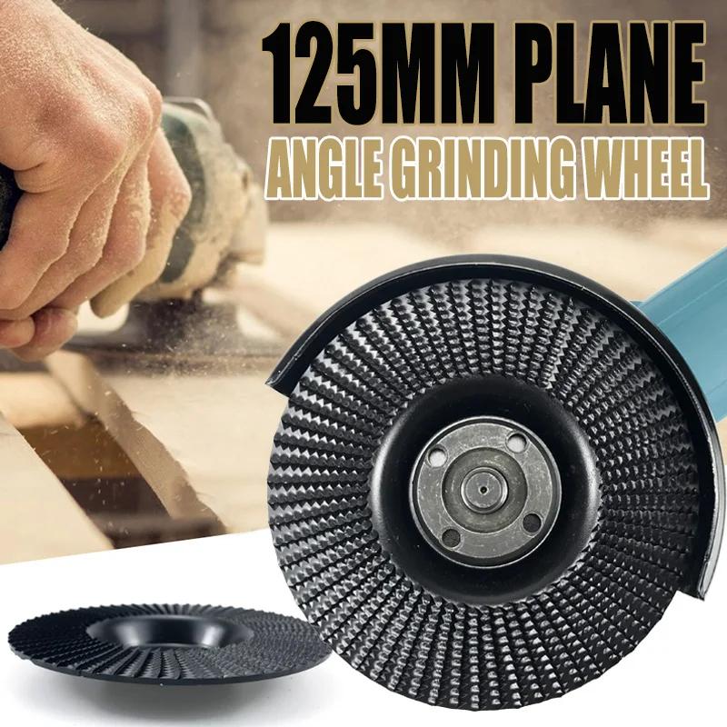 125mm avion biseau Angle meule bois roue de polissage sculpture sur bois outil de ponçage disque abr