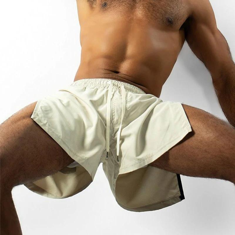 Shorts de sport d'été pour hommes, sweat-shirt à séchage rapide, bas de course, de plage, de Jogging
