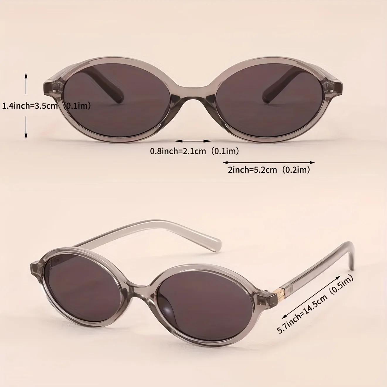 Lunettes ovales de Style Y2K pour femmes et hommes, petite monture, Vintage à la mode avec fonction 