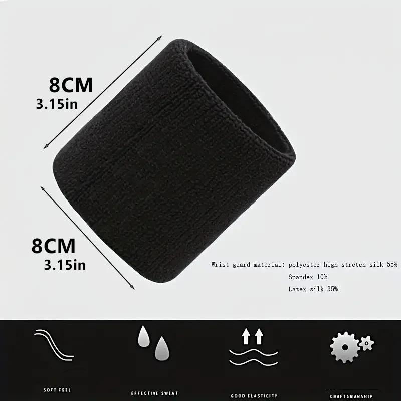 1 pièces protège-poignet et coude de sport absorbant la sueur avec bracelet en serviette-protecteur 