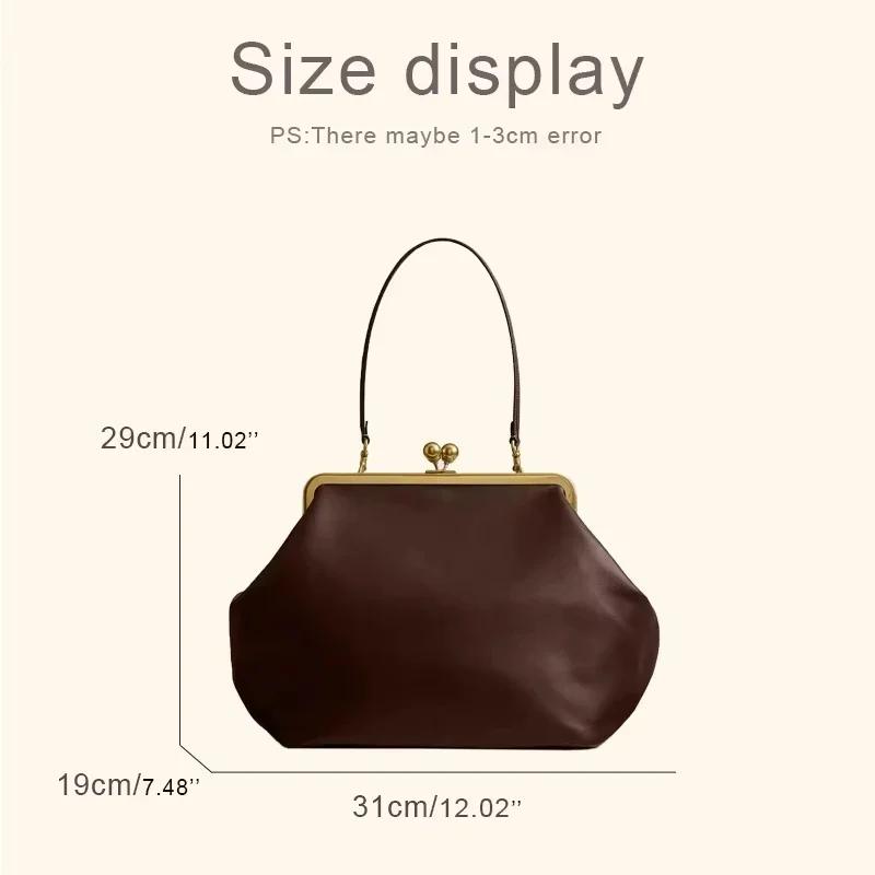 Sac à main élégant et polyvalent à clipser, sac de soirée de grande capacité pour femmes, sac à main