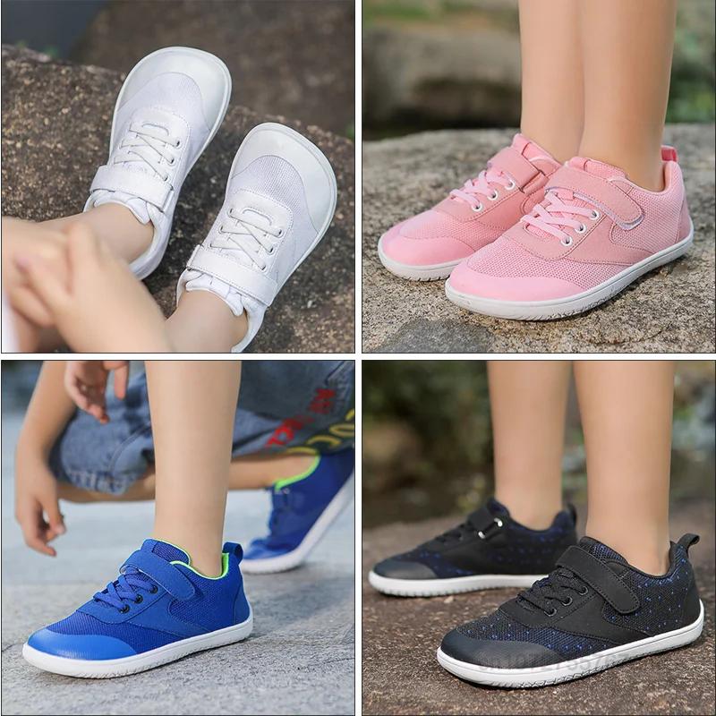 Chaussures pieds nus enfants minimalistes légères pour développement naturel du pied - Baskets garçons filles
