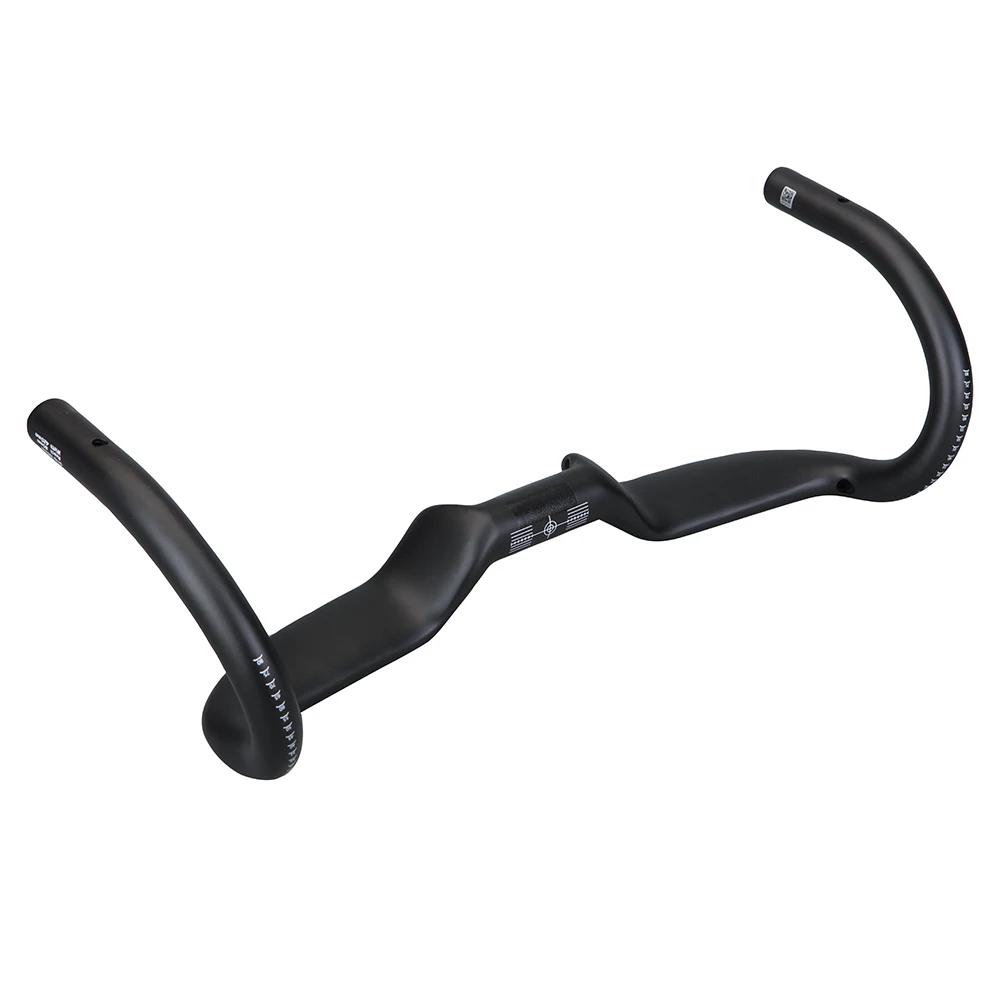 2024 Manche en gravier 14 °   Guidon de vélo en carbone, guidon aérodynamique, levage de chute, câbl
