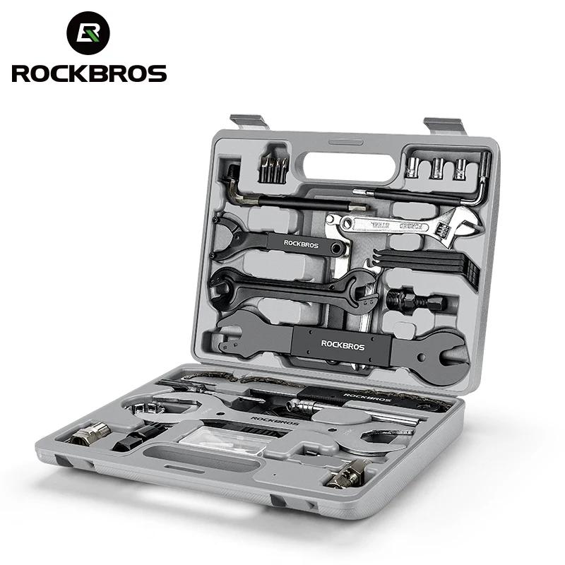 ROCKBROS – ensemble d'outils de vélo, boîte d'outils de cyclisme, vélo professionnel multifonction, 