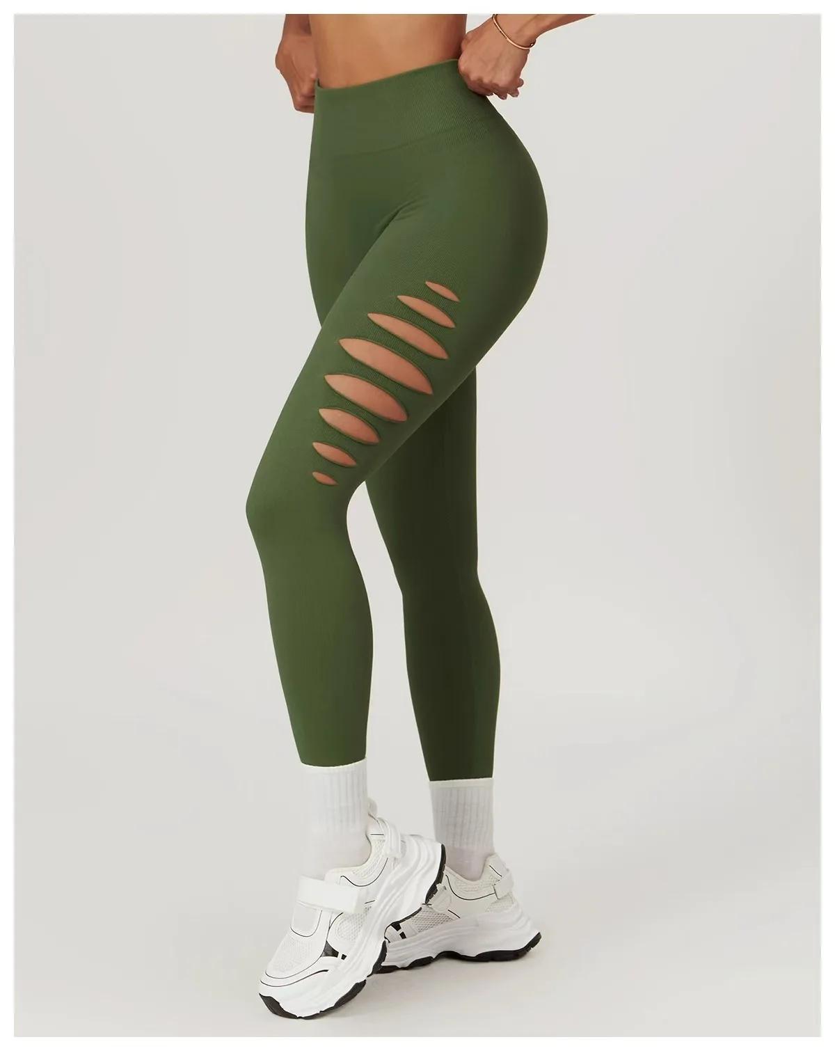 Leggings de yoga taille haute sans couture pour femmes, collants d'entraînement, de course, de fitne