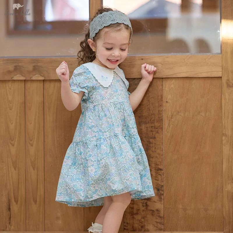 Dave Bella robe d'été pour enfants nouveau doux doux mignon filles bébé coton robe de princesse impr