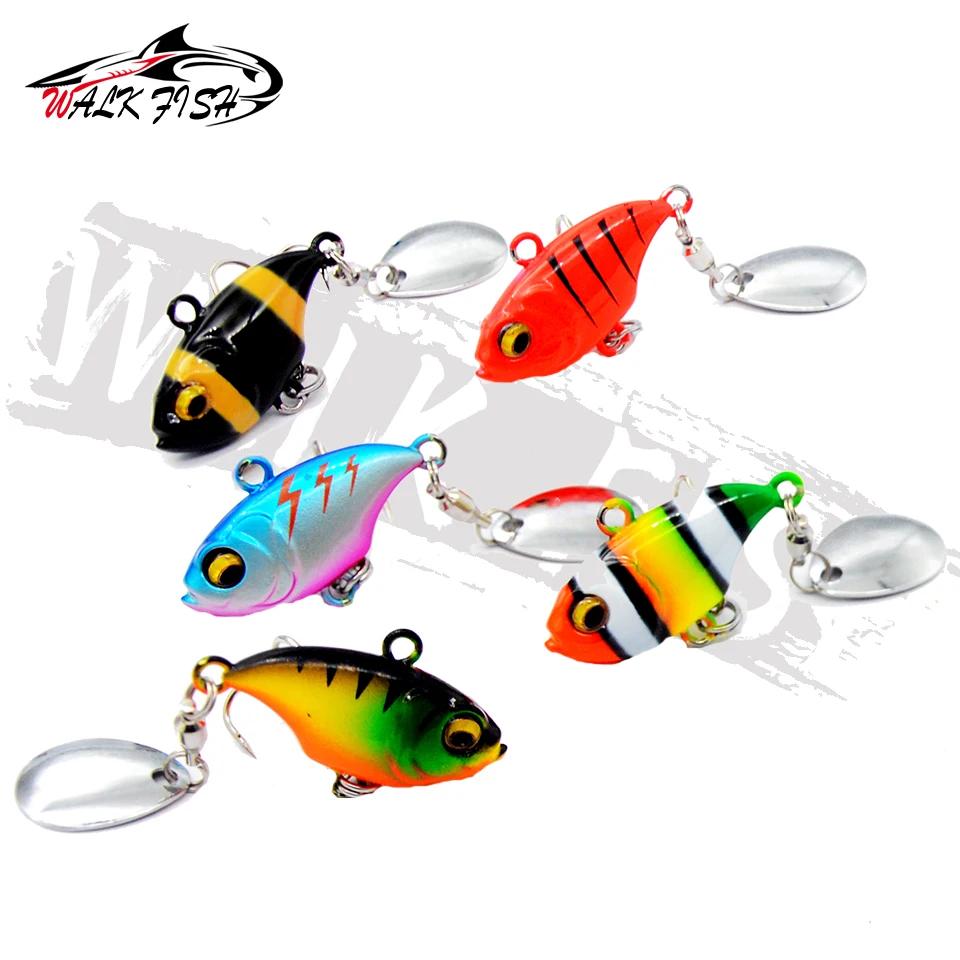 OBCK FISH-Leurre métallique coulant avec queue tournante, appât Élidéal pour la pêche, 14g, 1 unité