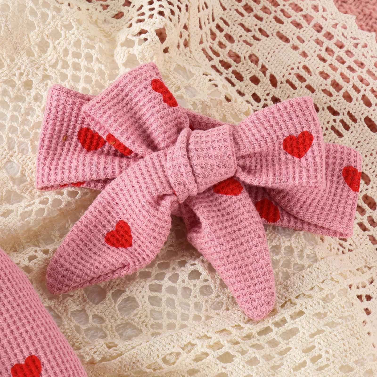 2 pièces automne de 0 à juin nouveau-né bébé confortable mignon col rond gaufré coeur fermeture écla
