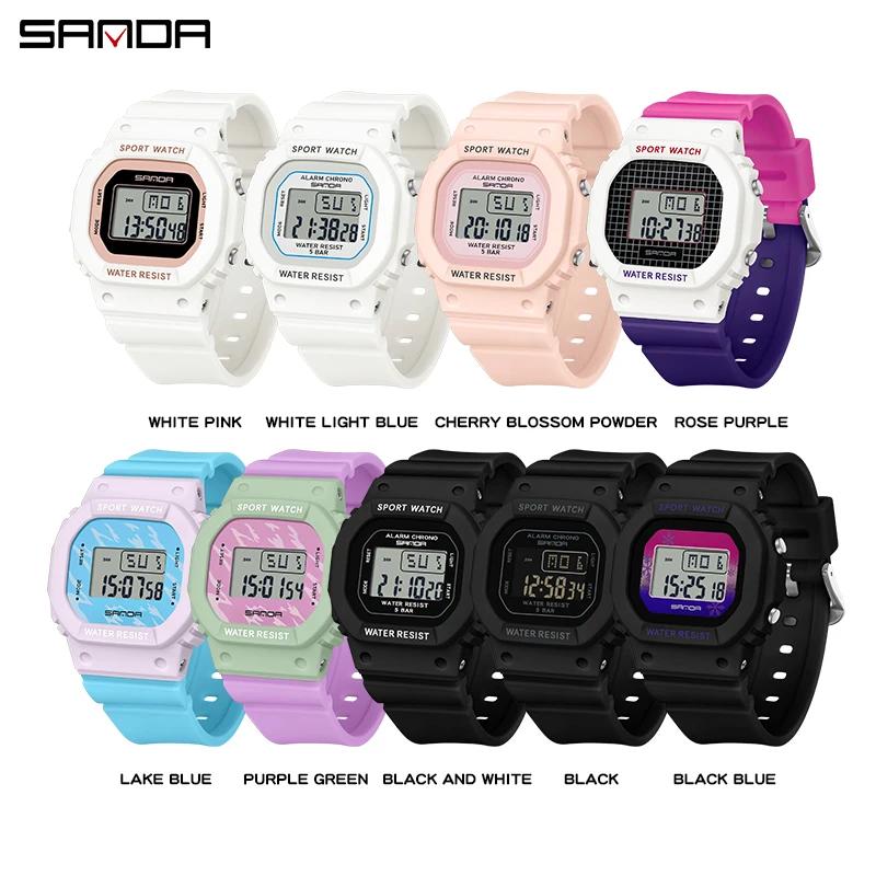 SANDA garçons filles LED montre numérique enfants montre de sport pour montre électronique étanche e