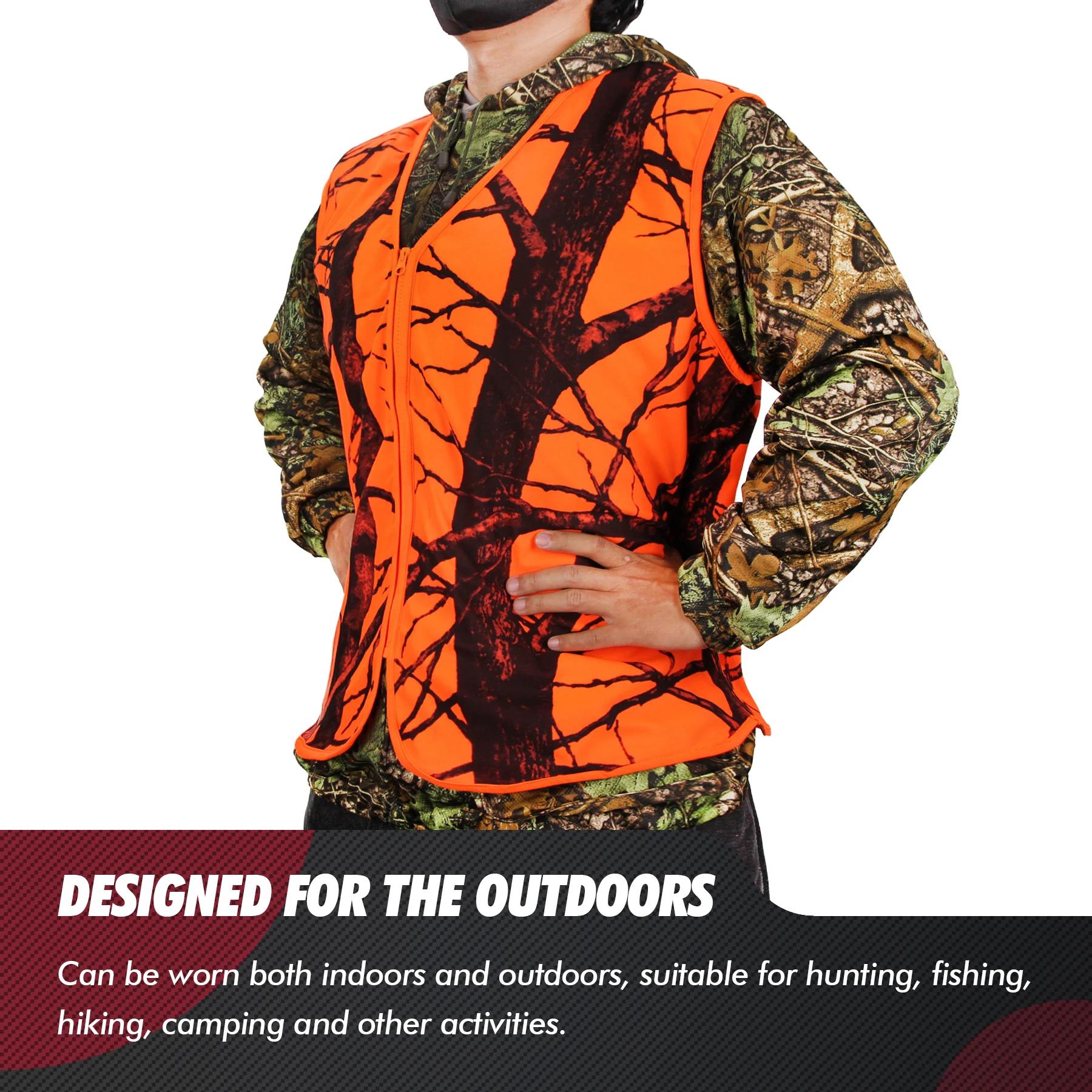 GUGULUZA M-4XL Homme Extérieur GlaRandonnée Pêche Camping html Orange Gilet vaccage Rapide Respirant