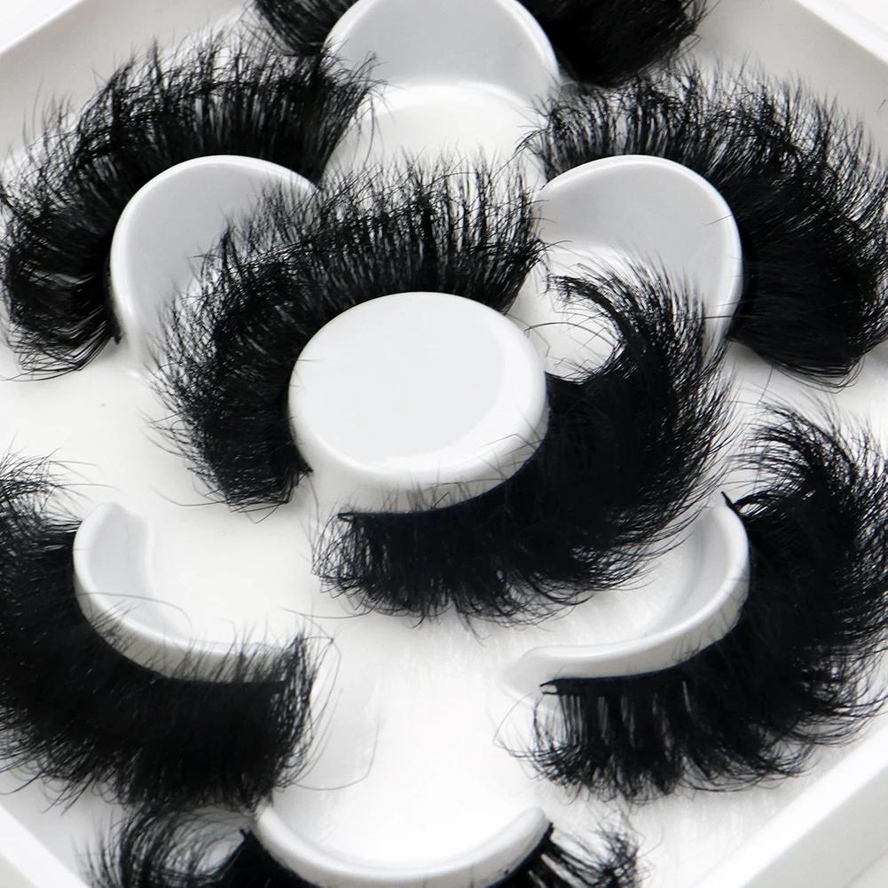 Faux cils de vison naturels moelleux, cils individuels, extension dense, outil de maquillage en gros