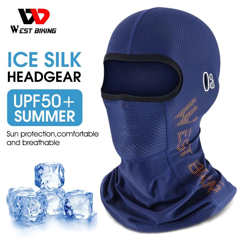 WEST BIKING – chapeau d'été Anti-UV pour hommes, couverture complète du visage, cagoule de moto en s