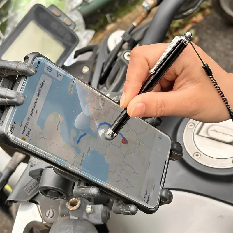 Stylet capacitif universel pour écran tactile de moto, stylo de peinture, stylet résistif avec corde