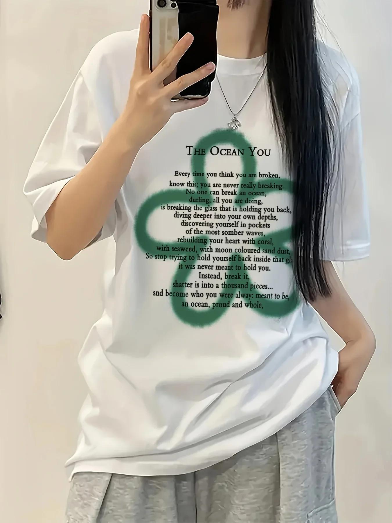 Y2k Lettre Imprimé Noir T-Shirt Femmes Graphique T-Shirt Doux Épicé D'été Style De Rue Hauts Décontr