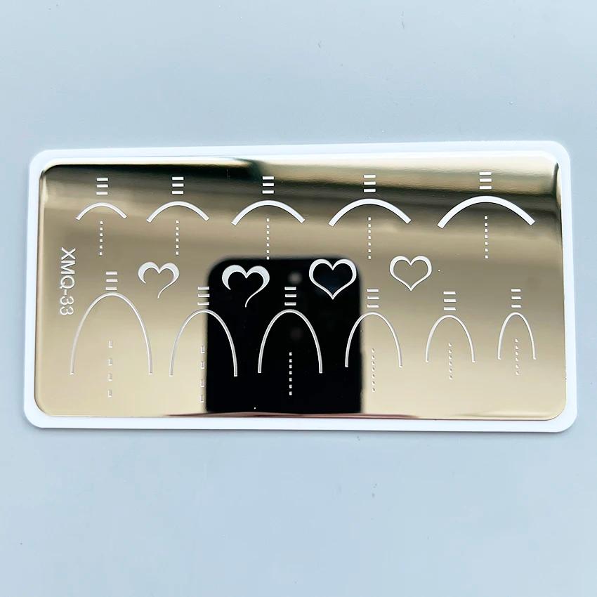 XMQ Nail Art Plaque d'estampage Designs français