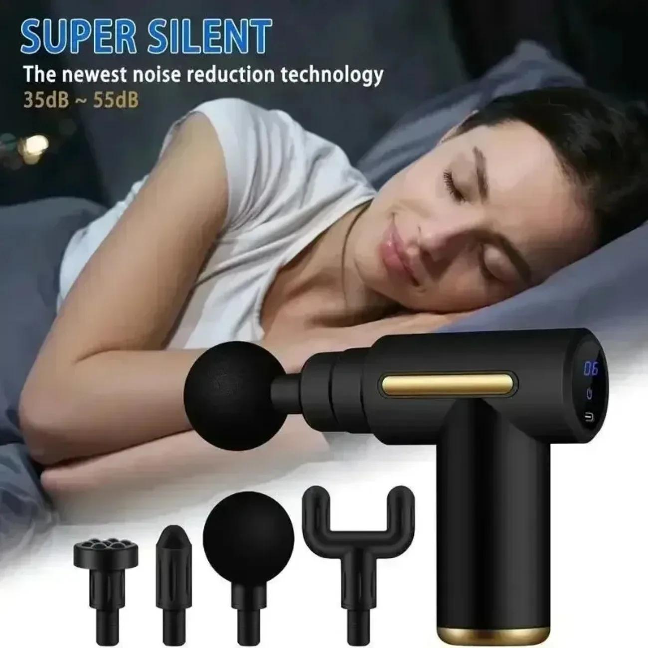 Mini pistolet de massage USB – Relaxeur de fascia portable pour le cou, les épaules et le dos, soula
