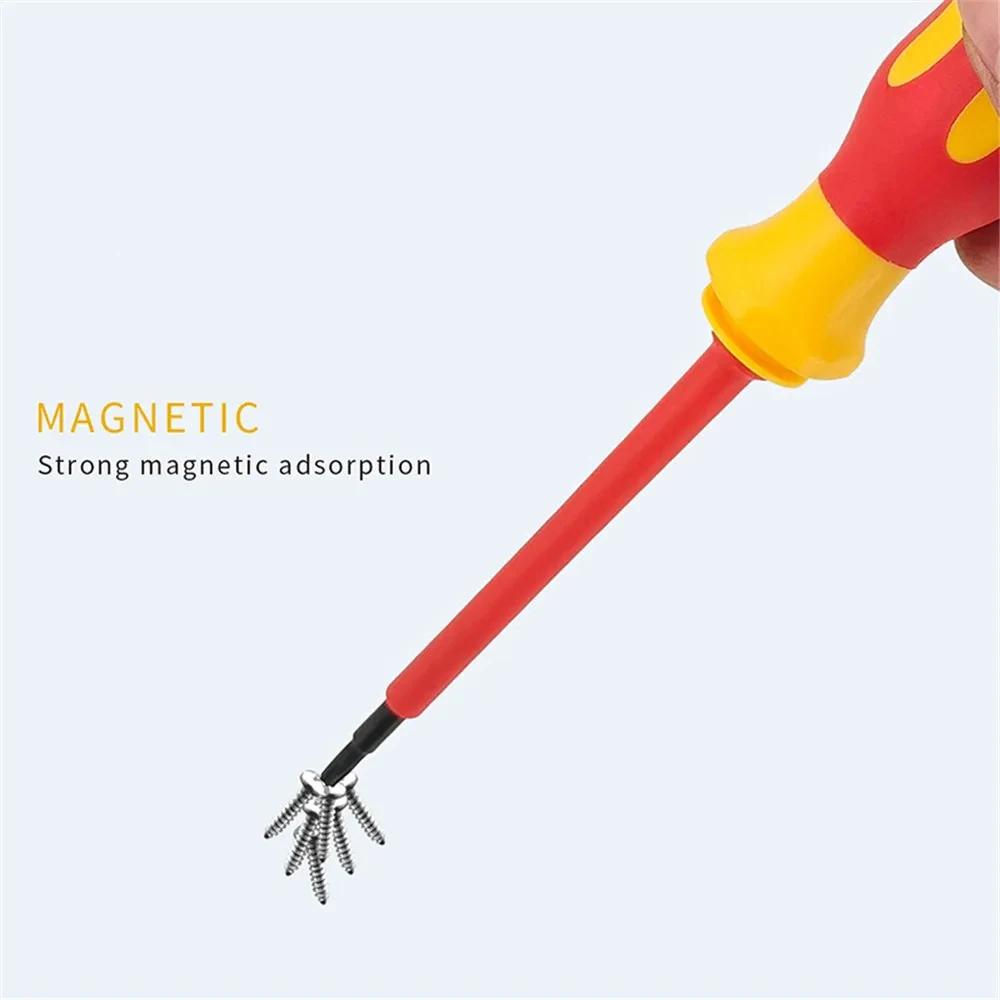 Nouveau tournevis hexagonal tournevis d'électricien isolé ensemble de haute dureté ménage magnétique