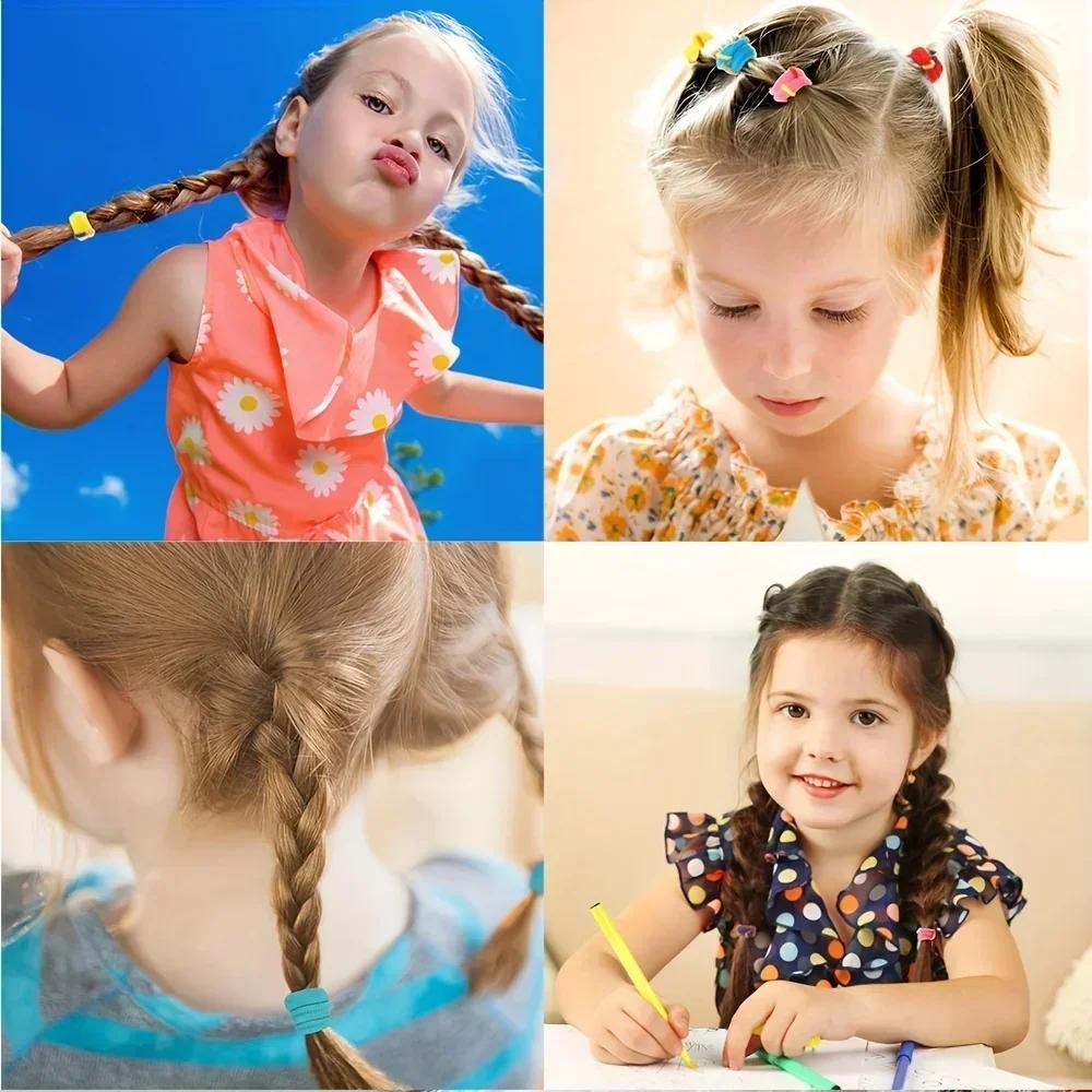 Artificiel astiques à cheveux souples pour petites filles, bandes de cheveux, ensemble d'accessoires