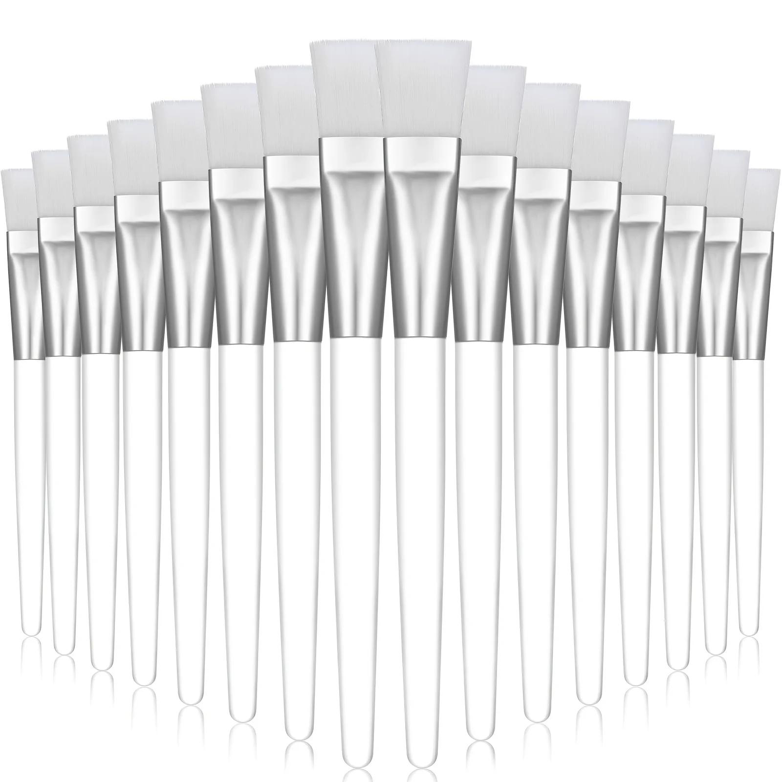 16 pinceaux pour masque facial - outils professionnels pour cosmétiques et soins de la peau, poils e