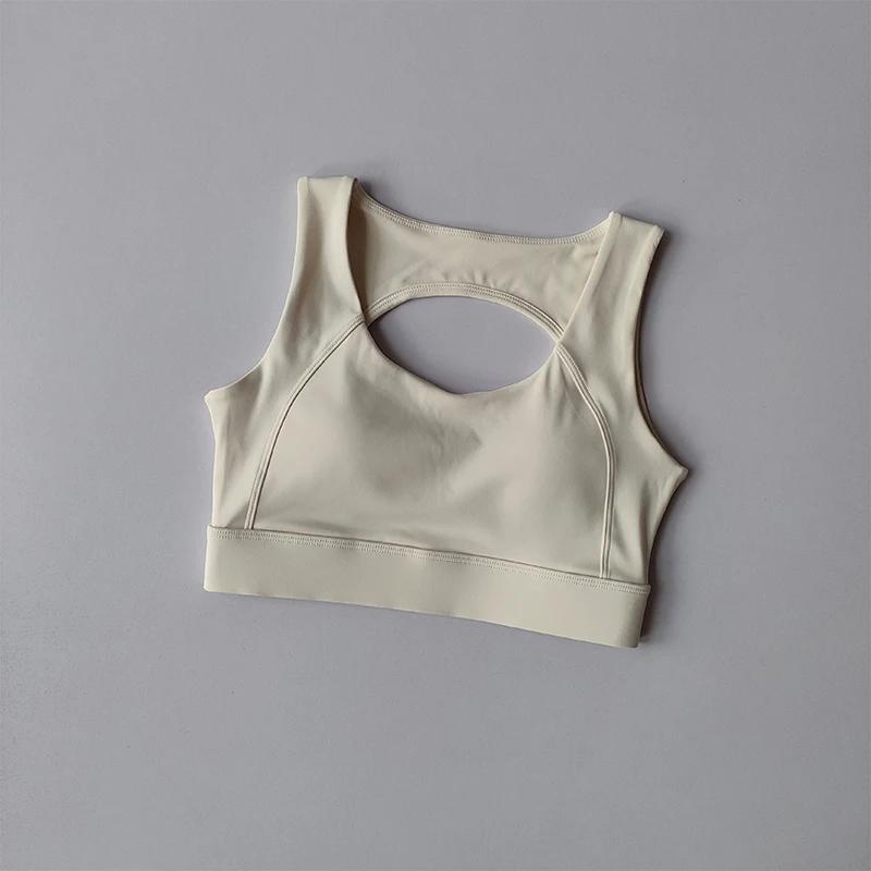 Beau dos sous-vêtements de sport résistant aux chocs course Anti-affaissement Yoga soutien-gorge hau