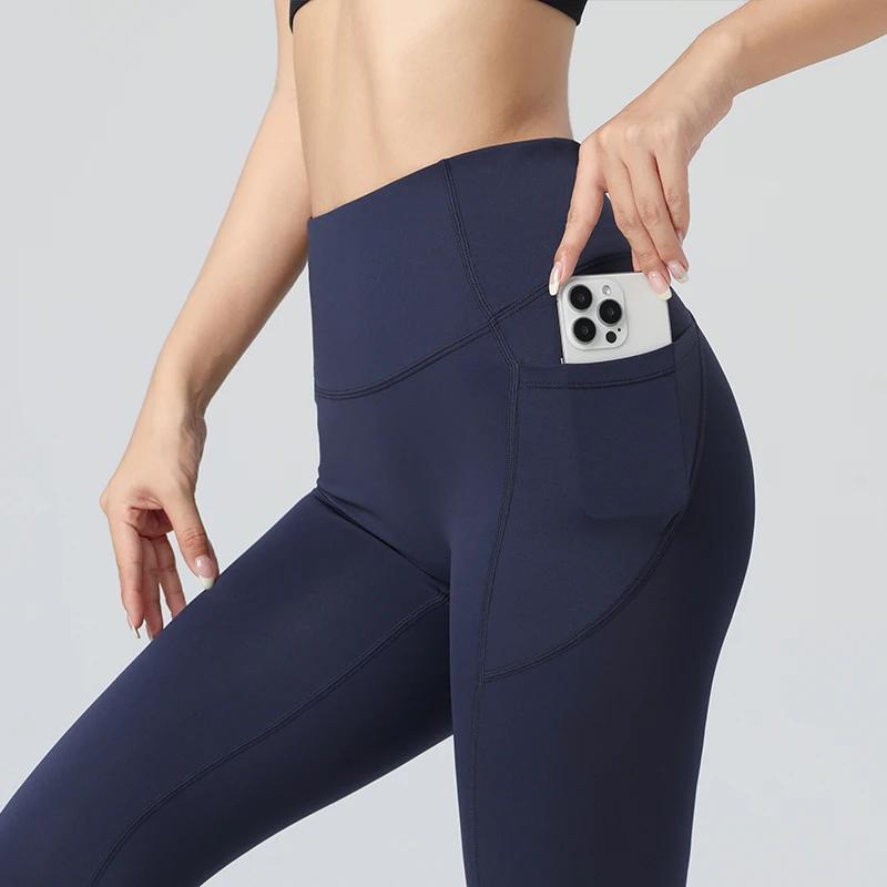 Leggings de yoga avec poche, haute qualité, pour le sport, l'entraînement, la gym, top vente, 2024
