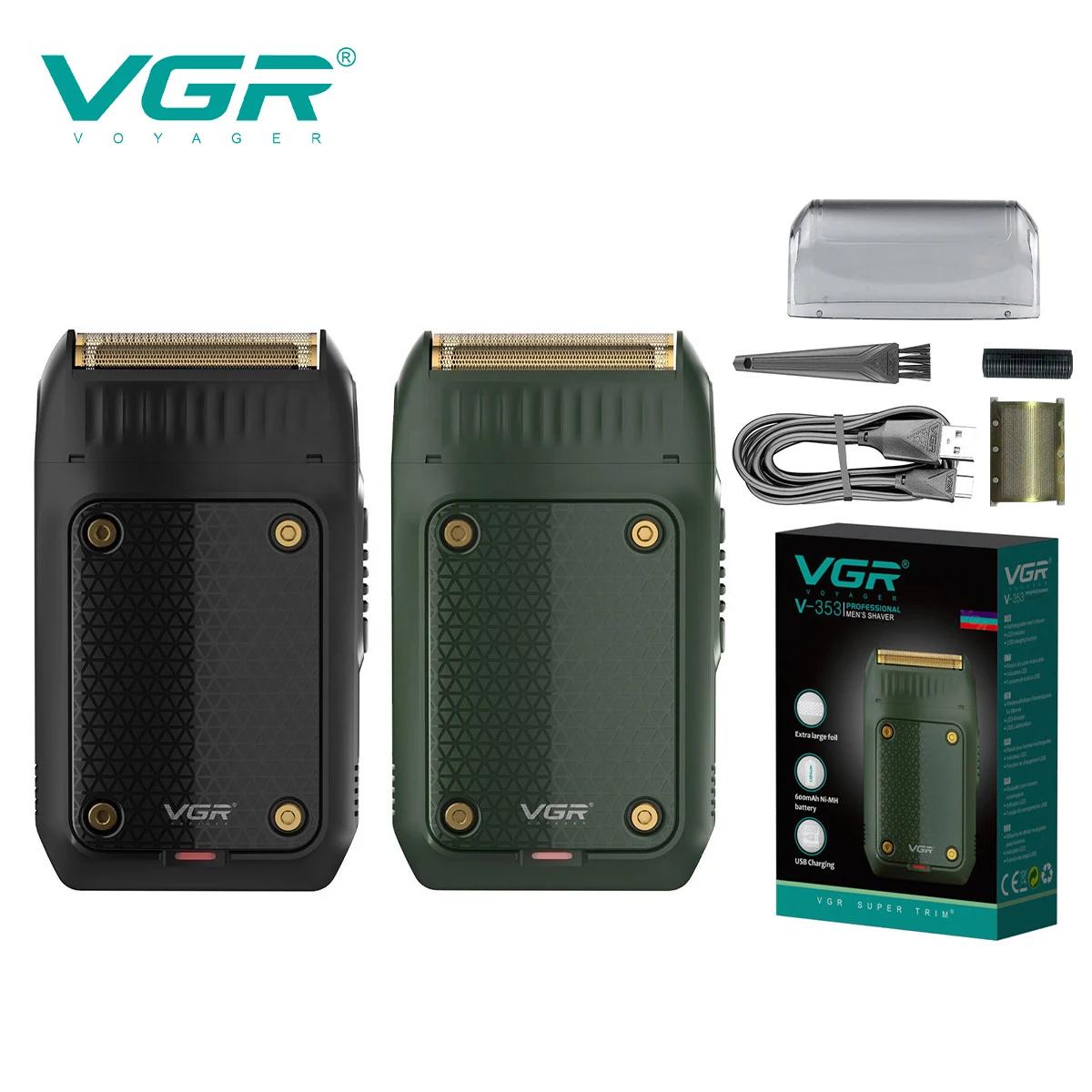 Vgaz353-Rasoir Électrique Professionnel pour Homme, Tondeuse à Cheveux, Rasoirs Rechargeables, Tonde