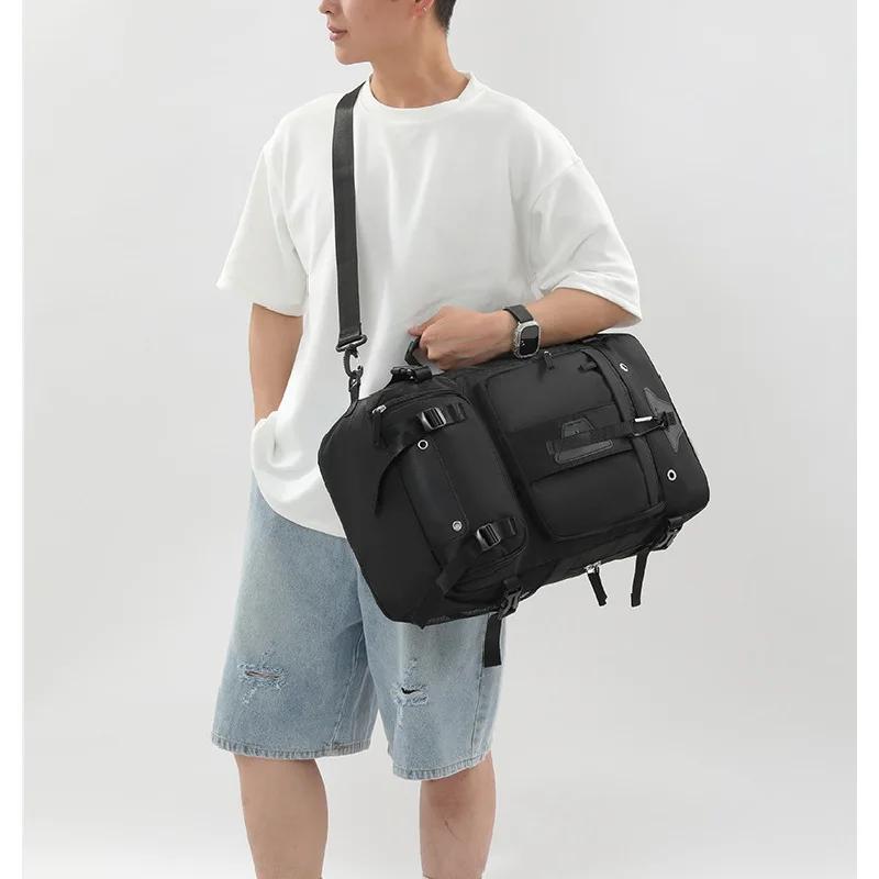 Sac à dos de voyage de grande capacité 60L pour hommes, sac à dos d'embarquement de voyage extensibl