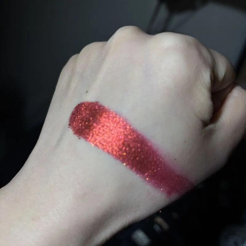 Nouvelle couleur! Fard à paupières caméléon, fard à paupières rouge froid et sauvage