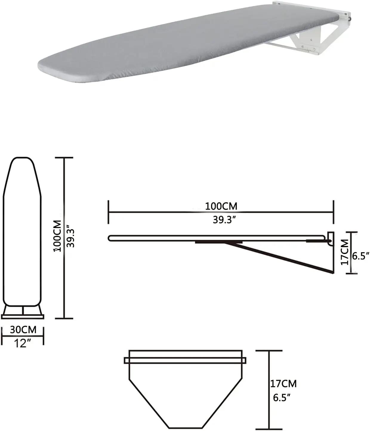 Planche à repasser murale pliable, support compact, maison, appartement, petits espaces