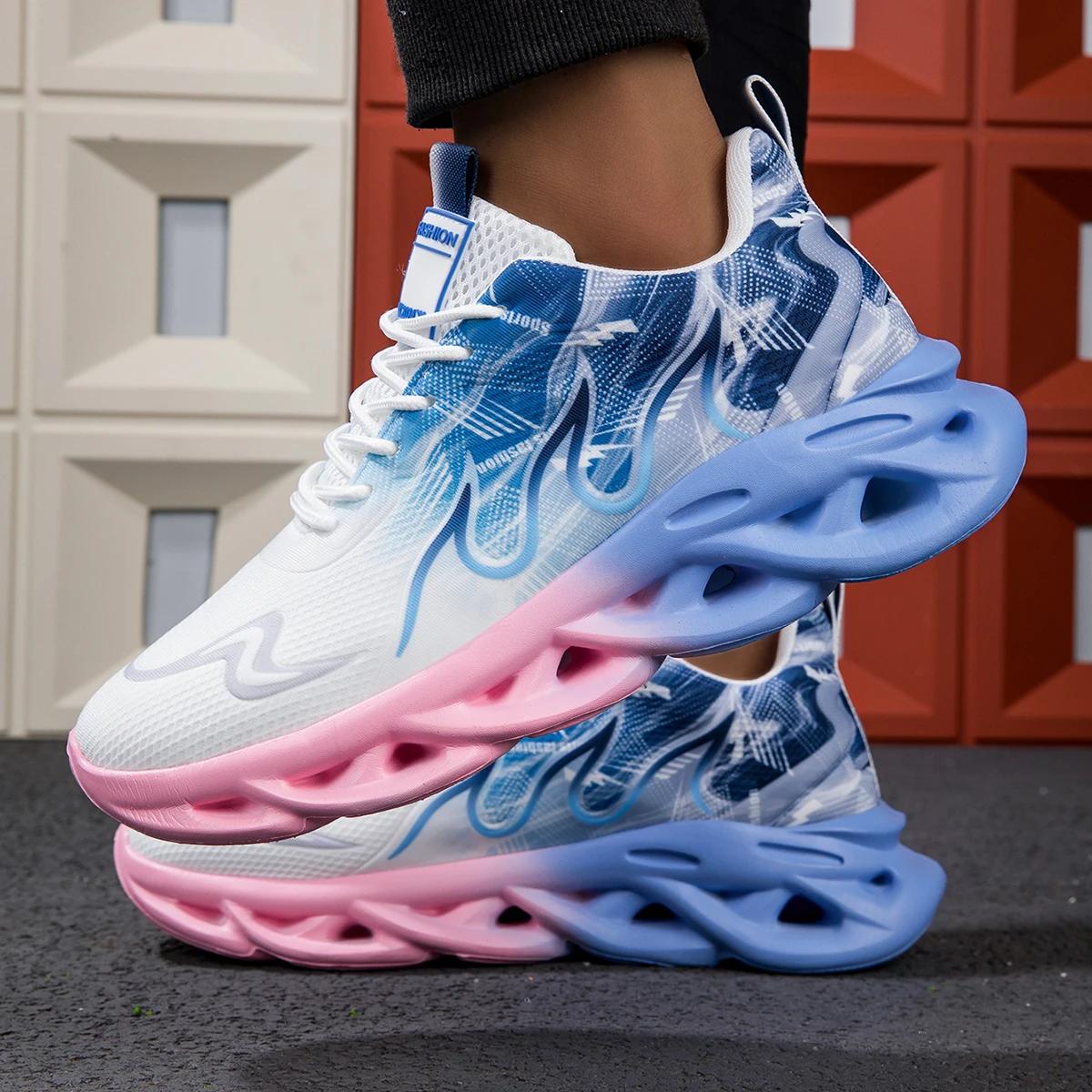 2025 unisexe chaussures de course hommes femmes léger maille respirant confortable plat doux chaussu