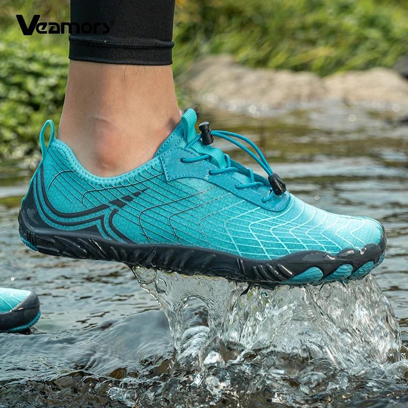 Chaussures de pataugeoire de plage pieds nus, chaussures de sport aquatiques respirantes à séchage r
