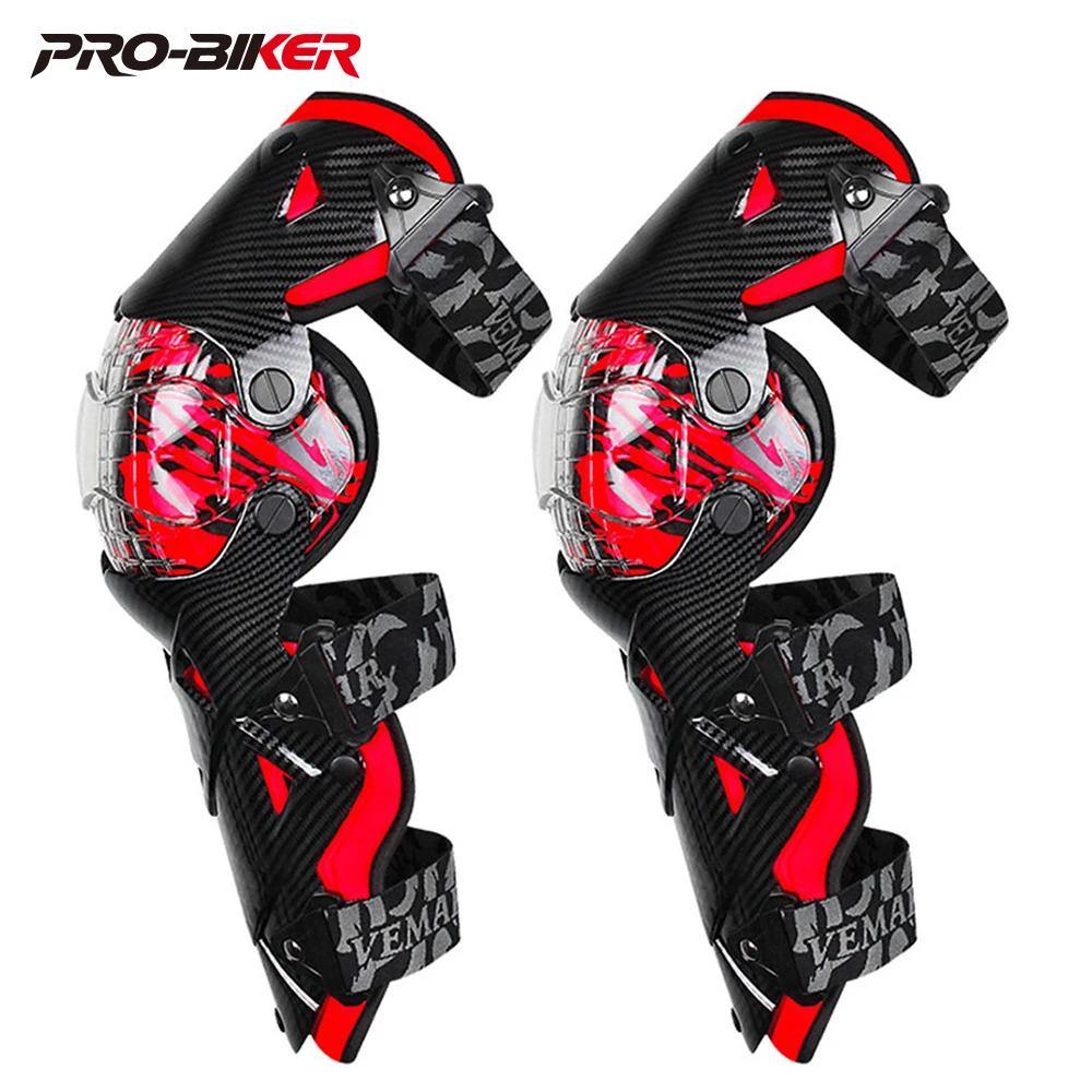 Genouillères de Motocross rouges genouillère de Moto Protection de Moto équipement de Motocross prot