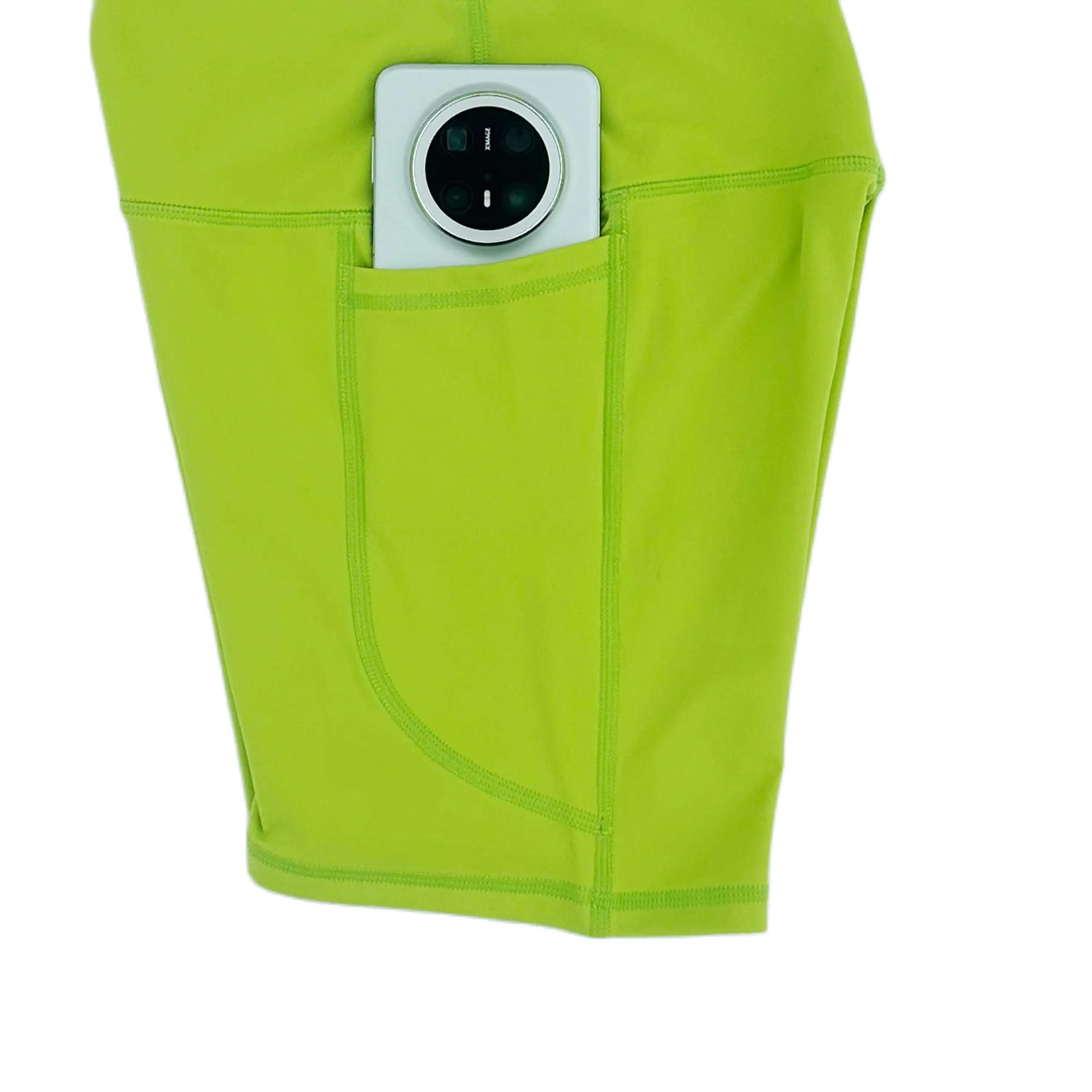 Short de Yoga pour femmes, taille haute, ventre, cyclisme, séchage rapide, respirant, collants de Fi