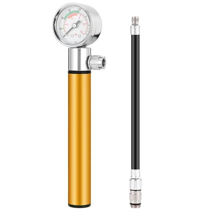 Pompe à vélo avec manomètre pompe à vélo Portable Mini pompe à main multi-fonctionnelle pompe à Air 