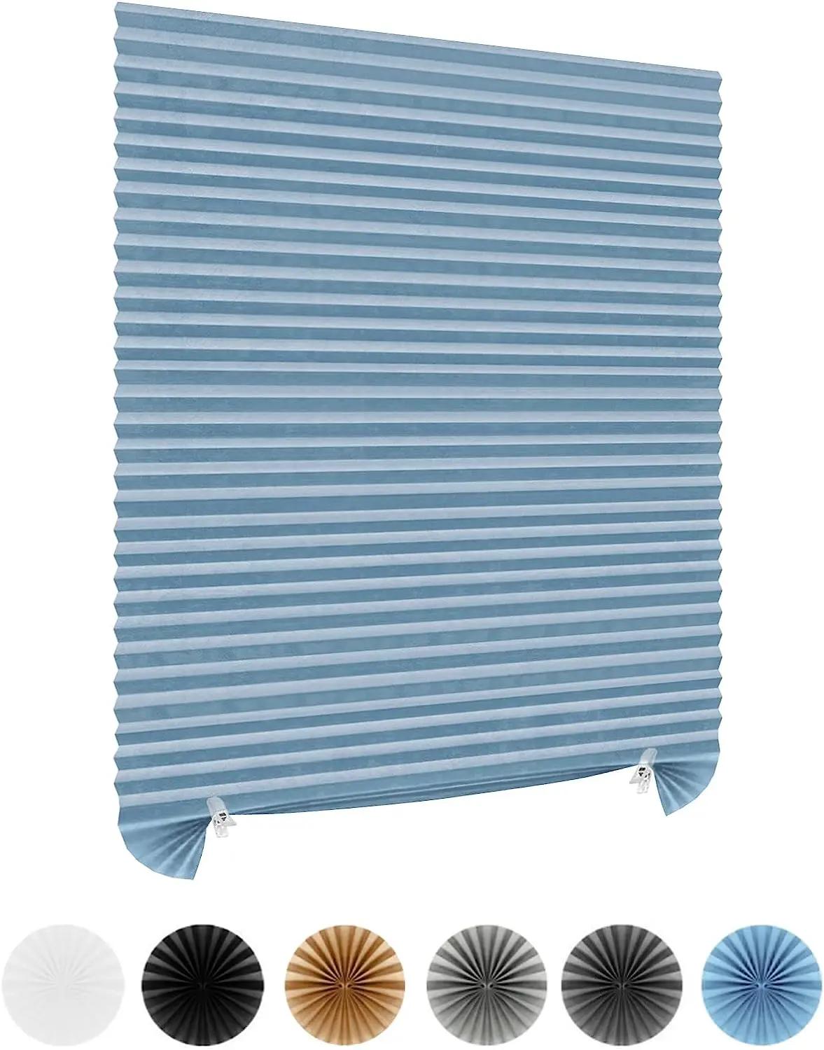 Tiroirs plissés simples pour portes de fenêtres, nuances pour la maison/enfants/chambre à coucher/cu