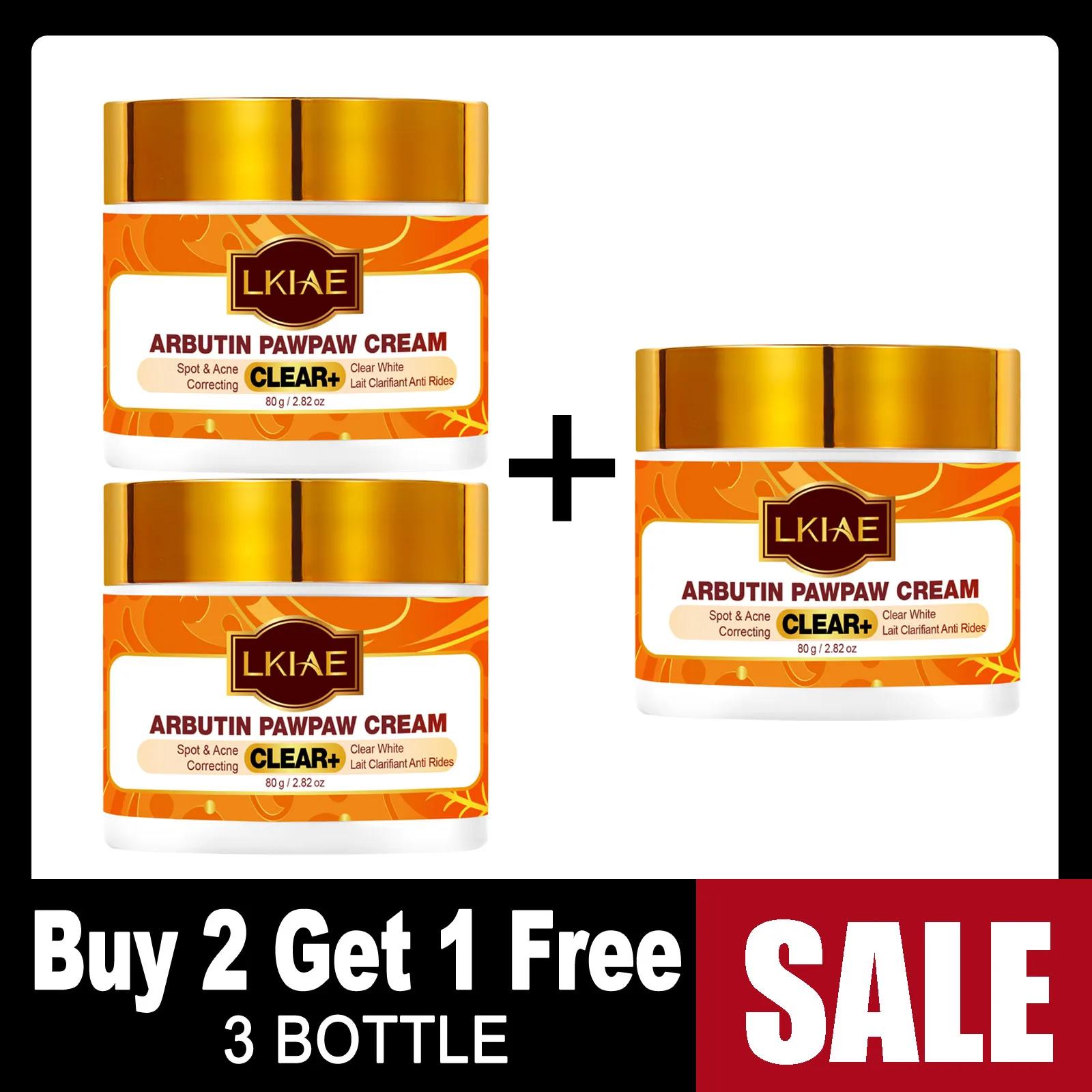 Crème visage LKIAE Arbutin Pawpaw pour femmes, correction des taches noires et de l'acné, éclairciss