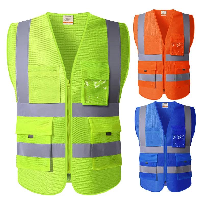 Gilet réfléchissant de travail de sécurité haute visibilité, vêtements de cyclisme en plein air pers