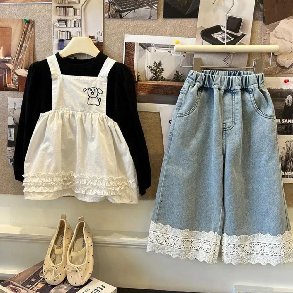 Bear Leader – jean bleu d'été pour filles de 2 à 7 ans, vêtements simples pour enfants, édition coré
