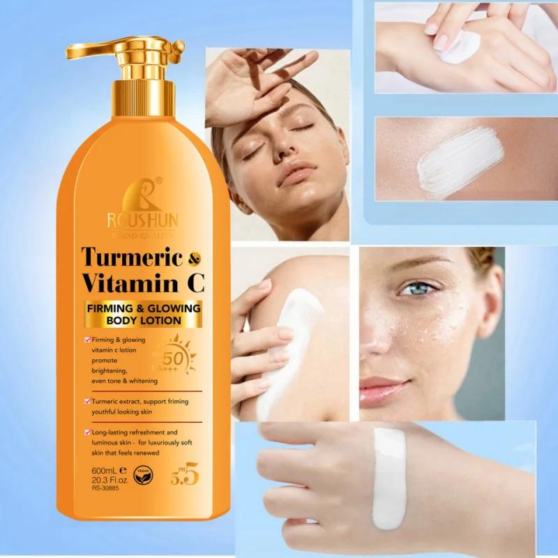 Curcuma VITAmin C crème solaire SPF50 Lotion pour le corps crème solaire 2-en-1 Lotion pour le corps