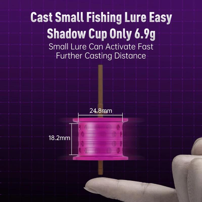 Kingdom 135g moulinet de pêche Ultra léger bobine appât Finesse Baitcasting moulinet Micro monstre 7