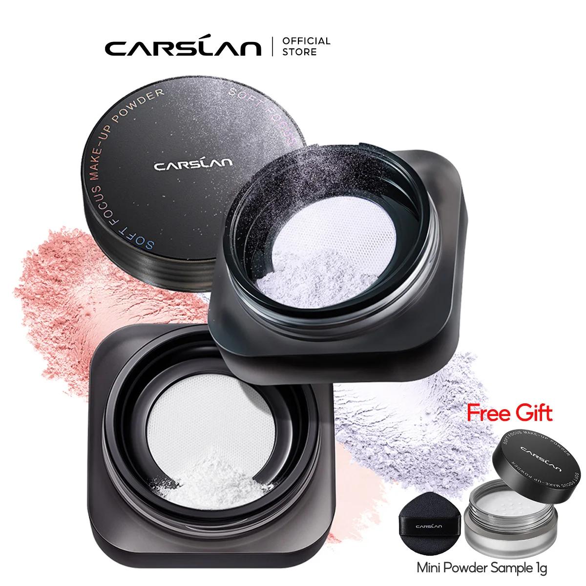 CARSLAN-Poudre magnétique noire pour le visage, produit de maquillage, résistant à l'eau, longue dur