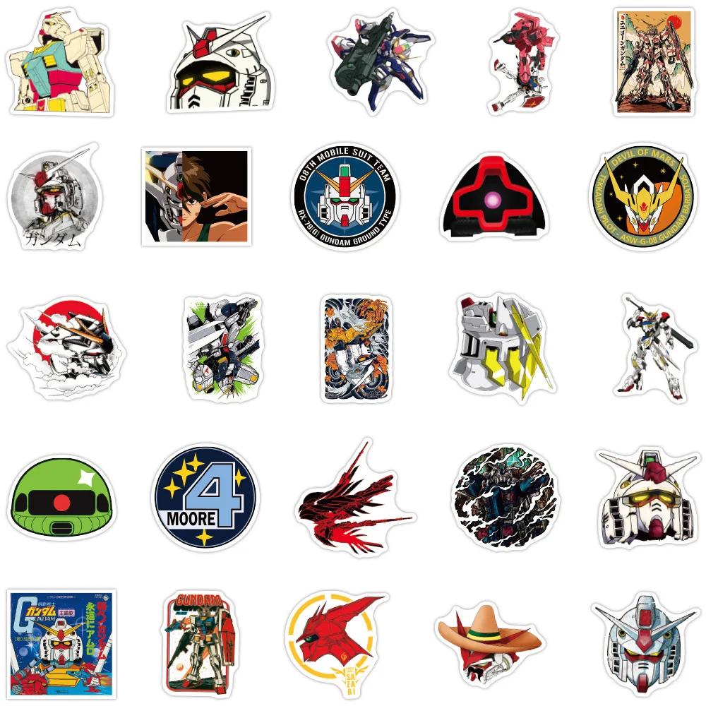 10/30/50pcs Cool GUNDAM Anime Autocollants BRICOLAGE Planche À Roulettes Ordinateur Portable Moto Té