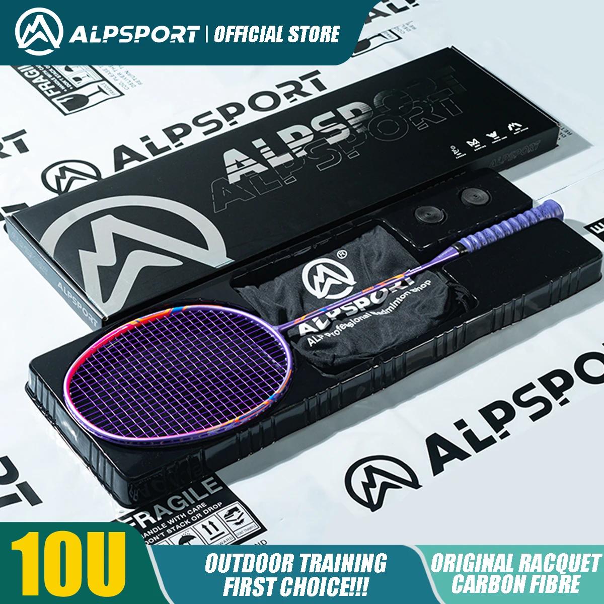 ALP GJ 10U Super léger 52g T800 arc et des flèches raquette de badminton Véritable importé Force de 