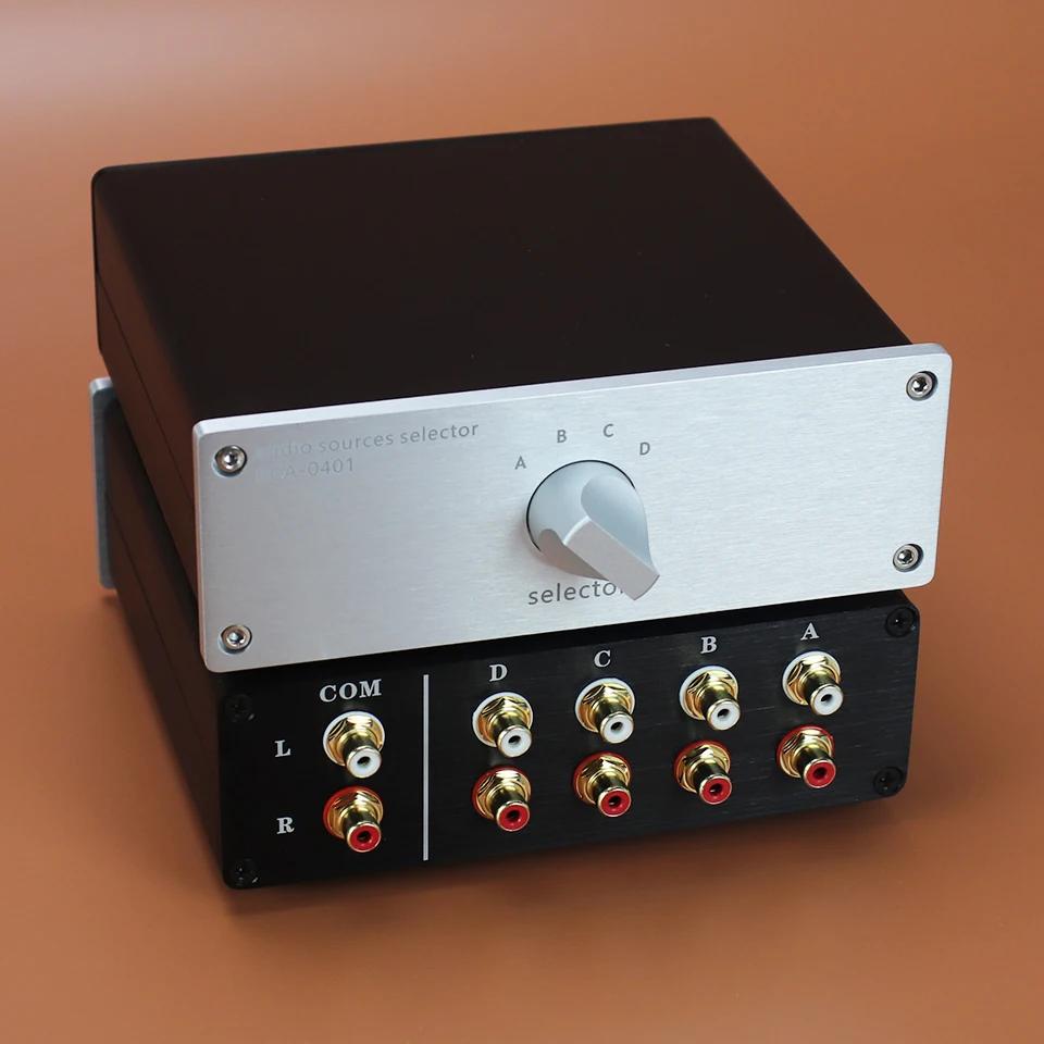 Commutateur de signal audio double canal HIFI, répartiteur audio haut de gamme RCA, amplificateur de